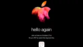 Apple Special Event October 2016 (HD) |  Macbook Pro 2016