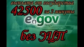 Пособие 42500, за 2 минуты без ЭЦП!!!