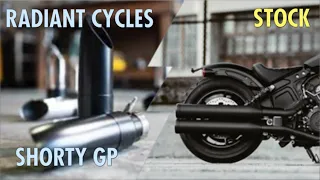 Shorty GP Exhaust Install & Sound | Indian Scout Bobber Sixty