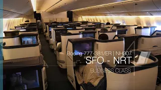 ANA 777 Business Class Experience + United Polaris Lounge | NH007 SFO-NRT