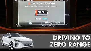 Hyundai Ioniq on Zero Mile range - I drive until there is no range left at all!