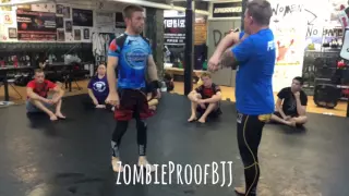 How To Avoid The Guillotine Choke On TakeDowns - ZombieProofBJJ (NoGi)