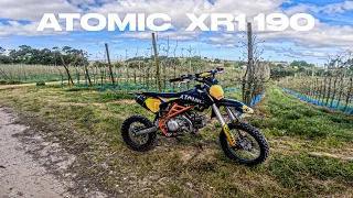 TESTEI A PIT BIKE ATOMIC 190 NO MATO !