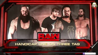 WWE 2K18| The Shield vs. Braun Strowman- Handicap Match 3V1 INSANE Gameplay Highlight| VICTORY PS4