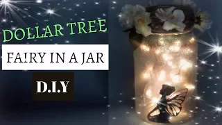 DOLLAR TREE FAIRY IN A JAR TUTORIAL D.I.Y