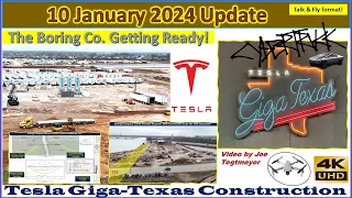 Production Picking Up & Start of Boring Company Tunnel?10 January 2024 Giga Texas Update (08:55AM)