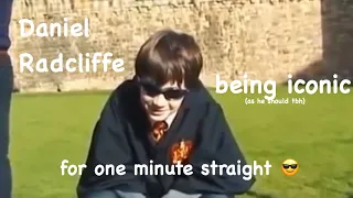 daniel radcliffe being iconic for 1 minute straight