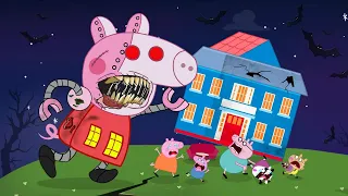 Peppa Pig turns into Robot Zombie!!! Peppa Pig Funny Animation