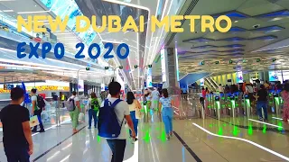 【4K】New Dubai Metro Route I EXPO 2020 Metro Line I Jhigz Ortua