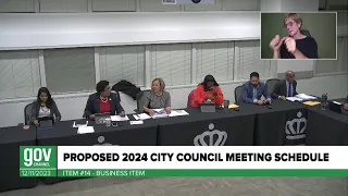 City Council Action Review & Business Meeting - December 11, 2023