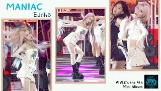 [HD mirrored] VIVIZ EUNHA (비비지 은하) fancam - 'MANIAC'  dance video @SBS Inkigayo 231105