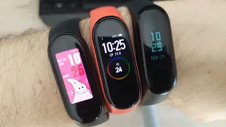 Сравнение Mi Band 5 c Mi Band 4 и Mi Band 3