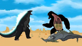 Godzilla Attack KONG - SKULLCRAWLER: Size Comparison [P2] | Godzilla Cartoon Animation