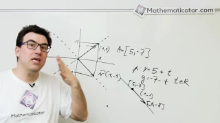 Analytická geometrie 23 - Přímka v rovině - Parametrické vyjádření přímky, polopřímky a úsečky