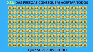 ENCONTRE O EMOJI DIFERENTE NÍVEL FÁCIL, MÉDIO, DIFÍCIL E SUPER DIFÍCIL - FIND THE DIFFERENT EMOJI