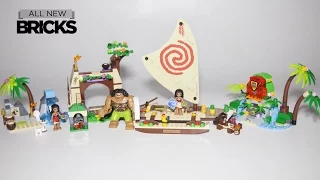 Lego Disney Moana's Ocean Voyage with Island Adventure Speed Build