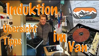 Induktionskochfeld 🧲 im Campervan  🚐 | Verbrauch ⚡Stromaufnahme ❗ Tipps und Hinweise ⚠️