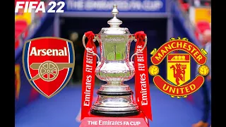 FIFA 22 | Arsenal vs Manchester United - Final FA Cup 2022 - Full Gameplay