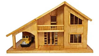 Como Construir Una Casa Con Palitos De Helado - How To Make A Popsicle Stick House