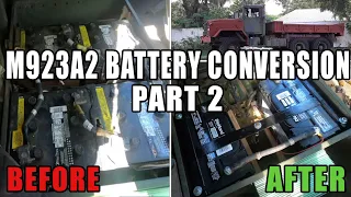 Battery Conversion 5 Ton M923A2 6x6 Military Truck Part 2 - Making The Battery Mounting Bracket