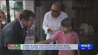 Emotional reunion after Afghanistan evacuation