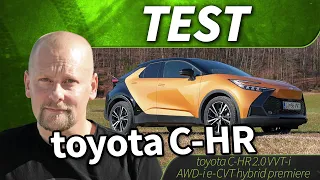 2024 toyota C-HR 2.0 VVT-i AWD-i e-CVT hybrid premiere - test