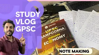 Economics note making/ GPSC/ study vlog #gpsc #dyso
