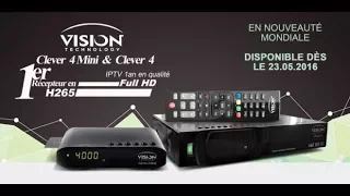 IPTV Vision Clever 4 smart plus streaming & Satellite vshare