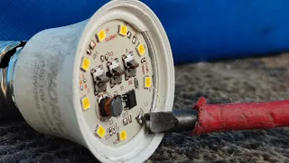 Ремонт светодиодной лампы без паяльника: новый способ с помощью отвёртки