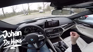 2017 BMW 5 Series 540i 340 hp POV Test Drive