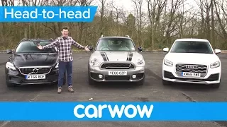 Audi Q2 vs MINI Countryman vs Volvo V40 XC - which is the best small SUV? | Head2Head