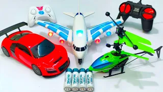 Radio Control Airbus A380 and Radio Control Helicopter, Remote Car, Airbus A380, aeroplane, plane,