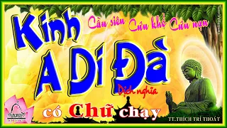 Kinh A Di Đà có chữ dịch nghĩa mp3 - Thích Trí Thoát tụng - Tiếng việt - Cầu siêu - Cứu khổ Cứu nạn