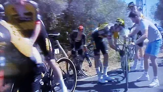 Huge CRASH primoz ROGLIC VUELTA 2021