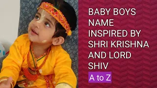 Baby Boy Names Inspired By Shri Krishna And Lord Shiva. Unique Baby Boys Names. Hindu Baby Boys name