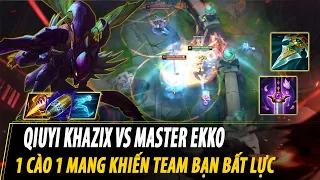 RANK 1 KHAZIX CN - QIUYI KHA'ZIX VS EKKO | CN MASTER ELO