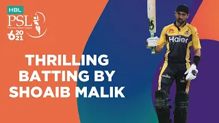 Thrilling Batting By Shoaib Malik | Islamabad vs Peshawar | Match 26 | HBL PSL 6 | MG2T