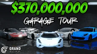 Tour of My $370,000,000 Garage in GTA 5 RP | Multi-Million Dollar Cars in Grand RP