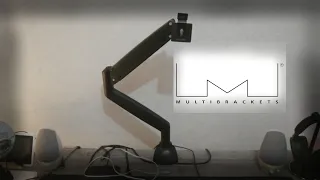 Multibrackets M Gas lift monitor arm unboxing and installation (again ASMR :D)