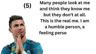 Cristiano Ronaldo’s Life Advice Will Leave You Speechless ( Must Watch) Quotes