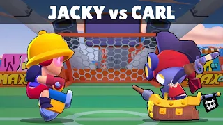 JACKY vs CARL | 20 Tests | 1vs1 Brawl Stars