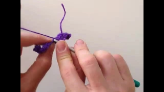 Demonstration of making branching "hyperbolic" crochet coral