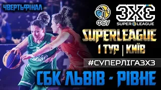 Суперліга 3х3. 1й тур. 1/4 Фіналу (жінки). Lviv - Rivne