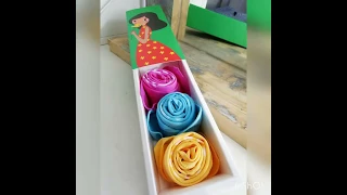 Оформляем подарки, как сложить носовой платочек розочкой. decorating gifts,