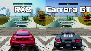 NFS Most Wanted: Mazda RX8 vs Porsche Carrera GT - Drag Race