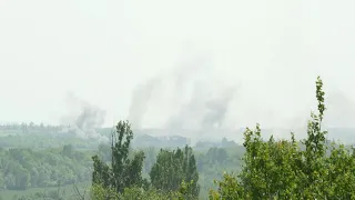Explosions ring out during Russian strike on eastern Ukraine | AFP