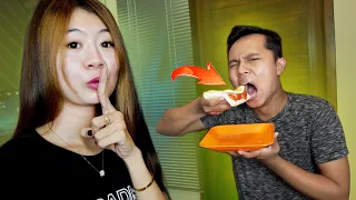 PRANK KASIH TOMAT DALAM ROTI ZAINAL!! DIA MUNTAH MUNTAH!!!