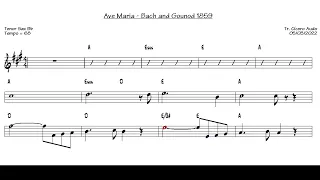 Ave Maria - Bach and Gounod 1859 (Tenor Sax Bb) [Sheet music]