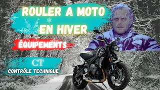 ROULER A MOTO EN HIVER + CT MOTO #équipements #triumphtrident660 #rouleràmotoenhiver