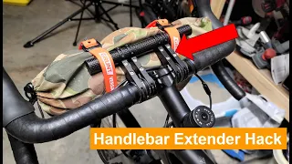 Bikepacking Tip - Stronger Handlebar Extension Mount